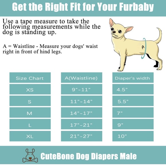 CuteBone male dog belly bands/wraps/diapers, size XL. NWOT. Package of 3. - Picture 11 of 11